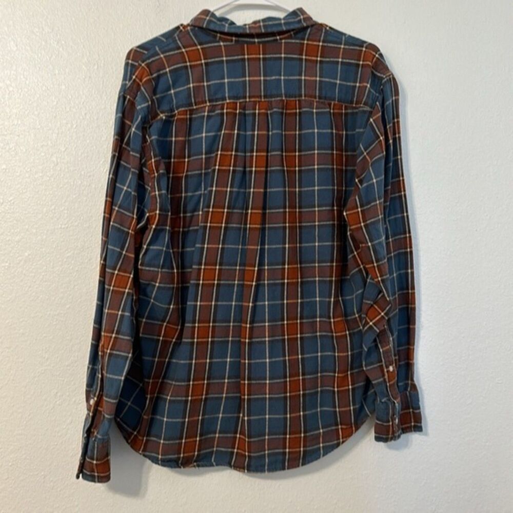 VTG Arizona Jean Plaid Flannel Button Up Womens Medium Cabin Outdoor 90s Y2k - Picture 5 of 9